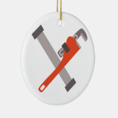 パイプ及びレンチ セラミックオーナメント (右)