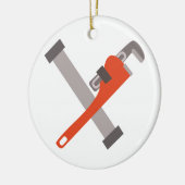 パイプ及びレンチ セラミックオーナメント (左)