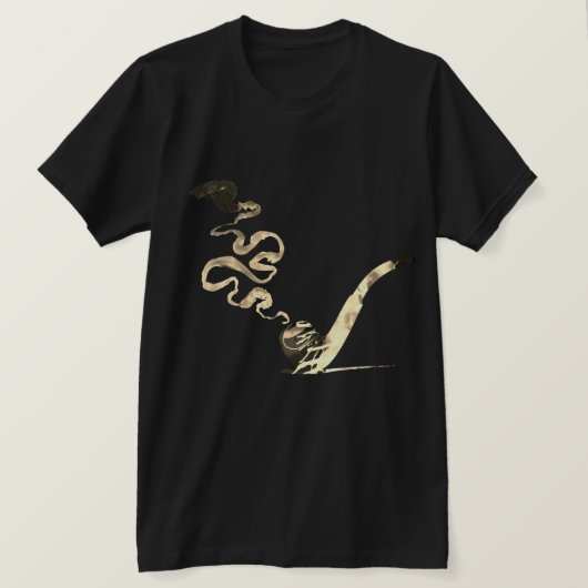 パイプ喫煙の芸術 (ヴィンテージ) Tシャツ (デザイン正面)