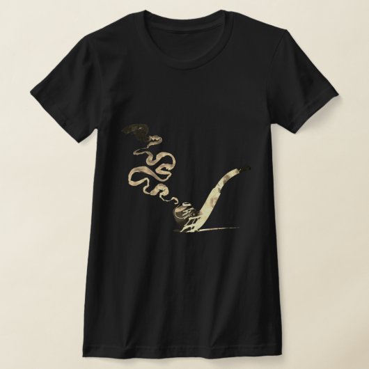 パイプ喫煙の芸術 (ヴィンテージ) Tシャツ (レイダウン)