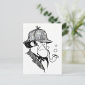 パイプ喫煙探偵 ポストカード (スタンド正面)