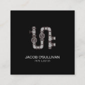 パイプ層配管配管用正方形の名刺 スクエア名刺 (正面)