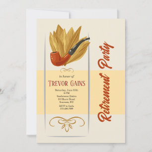 パイプ愛好家の退職パーティー 招待状