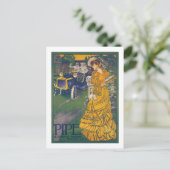 パイプ自動車 – ベルギーヴィンテージ広告 ポストカード (スタンド正面)