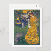 パイプ自動車 – ベルギーヴィンテージ広告 ポストカード (正面/裏面)