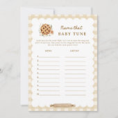 パイベイビーシャワー名そのベビーチューンゲームカード 招待状 (正面)