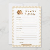パイベビーシャワー祈りの言葉用ベビーカード 招待状 (正面)