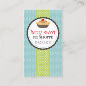 パイベーカリーの青緑 名刺 (正面)
