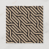 パイベーカリービジネスシンプルミニマリスモダントブラック スクエア名刺 (裏面)