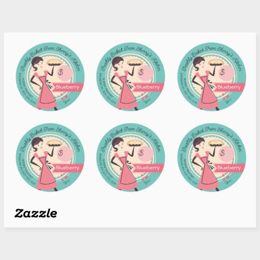 パイベーキングパンパーソナライズされたリー価格包装クラス ラウンドシール (シート)