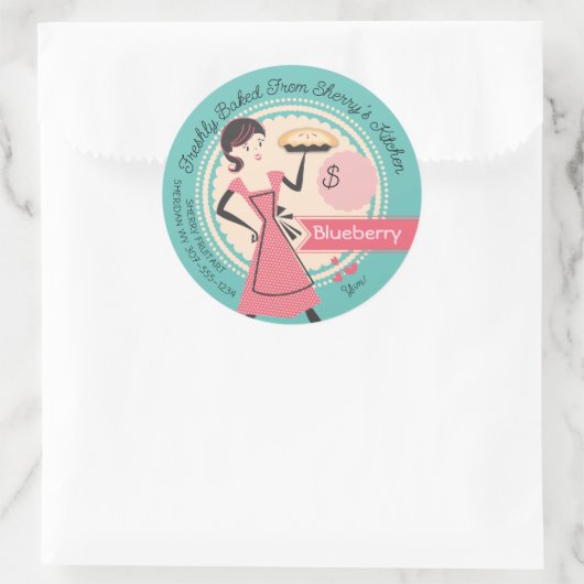 パイベーキングパンパーソナライズされたリー価格包装クラス ラウンドシール (バッグ)