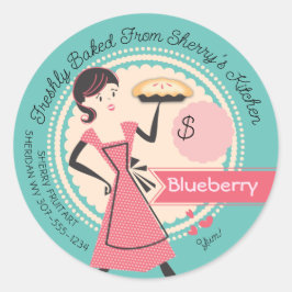 パイベーキングパンパーソナライズされたリー価格包装クラス ラウンドシール