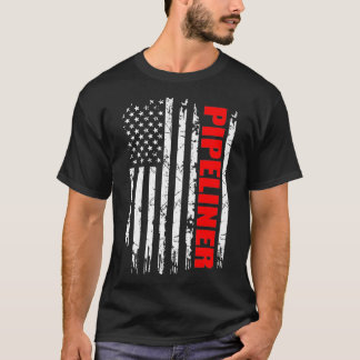 パイペリナUSAフラッグ誇りを持ったプロフェションギフトプレミアム Tシャツ