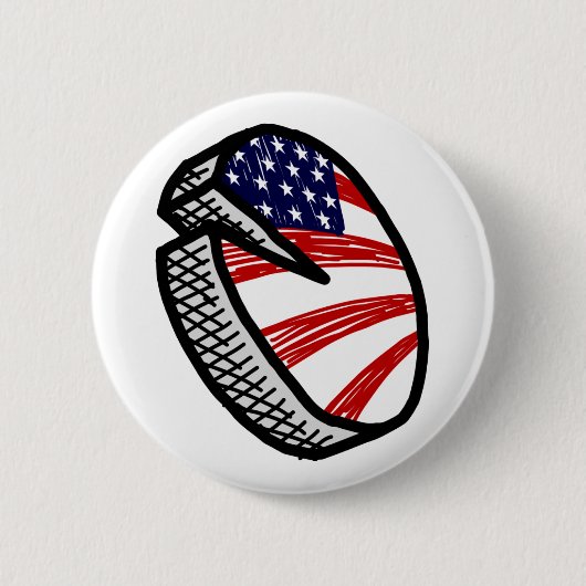 パイボタン 缶バッジ (正面)