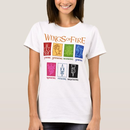 パイリアの暗いストーカーの書記の火の女王の翼 Tシャツ (正面)