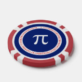 パイリングや輪オンネイビーブルー ポーカーチップ (シングル)