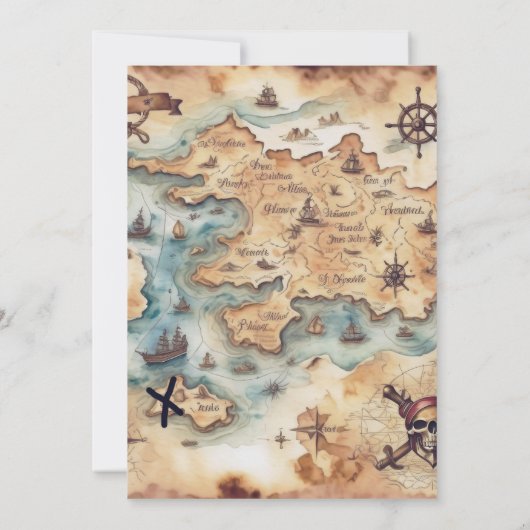 パイレーツすてき8thバースデーパーティー 招待状 (裏面)