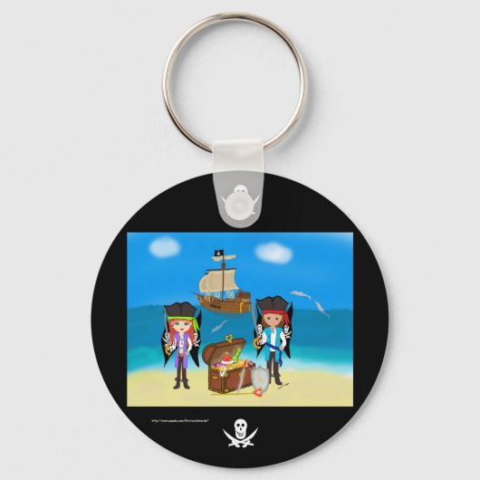 パイレーツとトレジャーキーチェーン キーホルダー (正面)