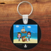 パイレーツとトレジャーキーチェーン キーホルダー (正面)