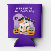 パイレーツのかわいいネコのハロウィン バブルティー 缶クーラー (正面)