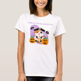 パイレーツのかわいいネコのハロウィン バブルティー Tシャツ