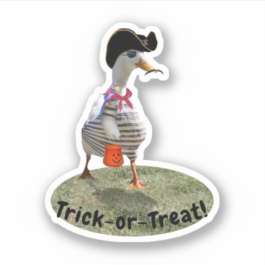 パイレーツのアヒル ハロウィン シール (正面)