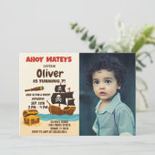 パイレーツはっきりしたアドベンチャー誕生日招待状 招待状 (スタンド正面)