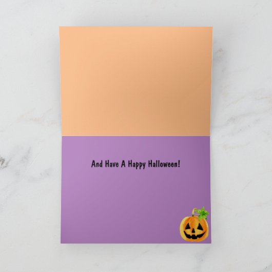 パイレーツキャットハッピーハローウィン カード (内部)