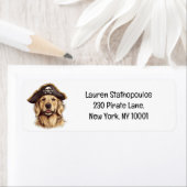 パイレーツゴールデンレトリエバードッグスカル ラベル (インサイチュ)