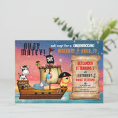 パイレーツサファリアホイマテイ航海のバースデーパーティー 招待状 (スタンド正面)