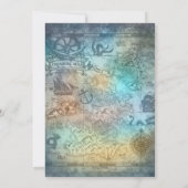 パイレーツシップトロピカルコーブ誕生日招待状 招待状 (裏面)