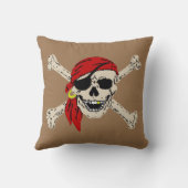 パイレーツジョリーロジャースカル装飾用クッション クッション (裏面)