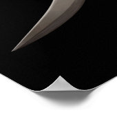 パイレーツスカルコンパスバラ ポスター (角)