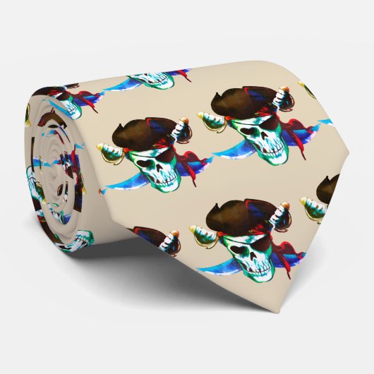 パイレーツチームマスコットサッカー野球スポーツタイ ネクタイ (ロール)