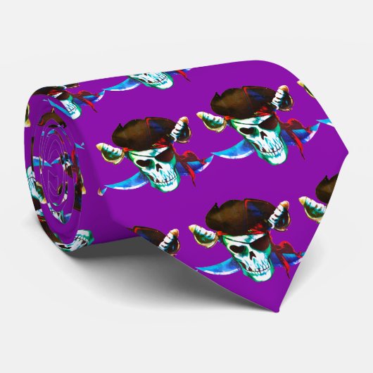 パイレーツチームマスコットサッカー野球スポーツタイ ネクタイ (ロール)