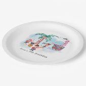 パイレーツトレジャー狩りマップキッズボーイ誕生日 ペーパープレート (アングル)