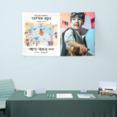 パイレーツトレジャー狩りマップ誕生日ウェルカムサイン 横断幕 (トレードショー)