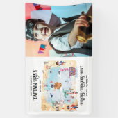 パイレーツトレジャー狩りマップ誕生日ウェルカムサイン 横断幕 (縦)