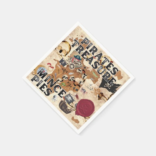 パイレーツトレジャー – ミンチェパイ スタンダードカクテルナプキン (角)