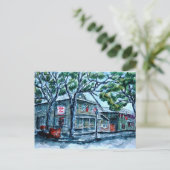 パイレーツハウスサバンナジョージア絵画ウォーター色 ポストカード (スタンド正面)