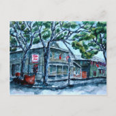 パイレーツハウスサバンナジョージア絵画ウォーター色 ポストカード (正面)