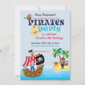 パイレーツバースデーパーティー 招待状 (正面)