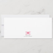 パイレーツバースデーパーティ招待状（女の子用） 招待状 (裏面)