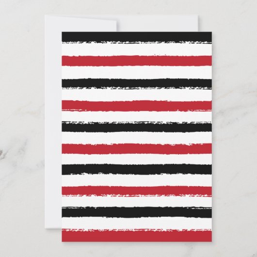 パイレーツファースト誕生日シャルボード招待状 招待状 (裏面)