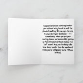 パイレーツフランスのブルドッグ誕生祝い カード (内部)