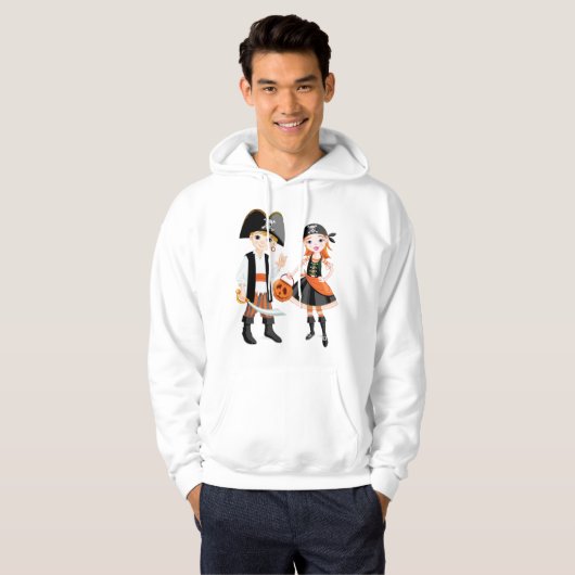 パイレーツボーイアンドガールメスフード付きスウェットシャツ パーカ (正面フル)