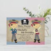 パイレーツボーイズ誕生日招待状 招待状 (スタンド正面)