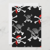 パイレーツボーイパーティの招待状 招待状 (裏面)
