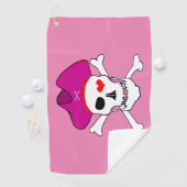 パイレーツ国旗とキャプテングレース、スカル/ゴルフゲームズ行く ゴルフタオル (インサイチュ)