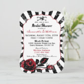 パイレーツ結婚ゴシックバラブライダルシャワー 招待状 (スタンド正面)